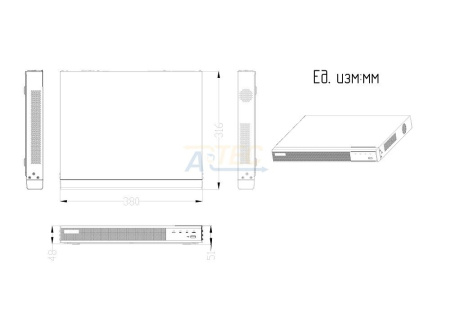 ATEC-NV32-680 IP видеорегистратор, 12 Мп, 32 канала